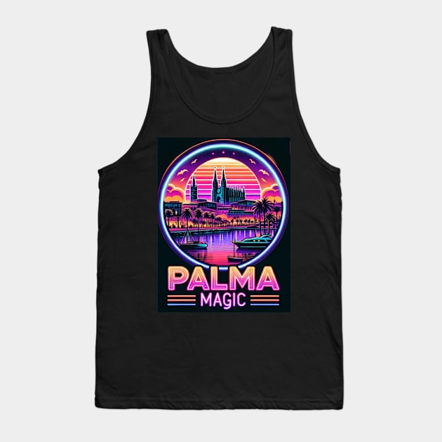 Palma Magic - Neon On The Water Tank Top by Keziah Elements